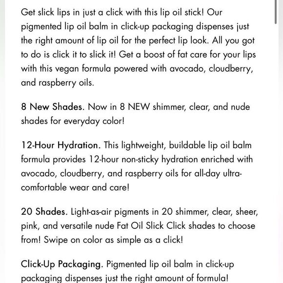 🦋Pick 5/$25 NYX Clout Fat Oil Pink Glossy Lip Balm with Hydrating Formula New - Picture 5 of 8